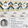 thumbnail image 4 of Designart "Mosaic Chevron Merge" 0 Square Mirror Wall Decor Glam - Large Gray Square Bathroom Mirror - Square Printed Wall Mirror Art, 4 of 5