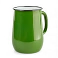 thumbnail image 4 of Novomoskovsjka Posuda Green Grass 5-Pint Enamel Pitcher 84.5 fl oz (2.5 L) Enameled Steel Vintage Style Serving Jug for Juice Lemonade Milk for Home and Kitchen, 4 of 5