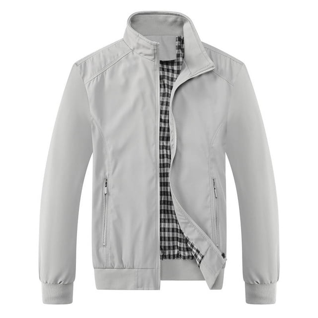 Abrigo de hombre, abrigo informal de negocios, abrigo ligero de color sólido para primavera y otoño para hombre
