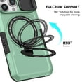 thumbnail image 6 of Dteck Magnetic Ring for iPhone 15 Pro Max Case with Invisible Stand, Compatible with MagSafe, Military Grade Drop Protection Heavy Duty Shockproof Bumper Protective Case,Light Green, 6 of 10