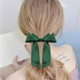 thumbnail image 3 of Hair Tie Double Layer Ribbon Bow Hair Band Ponytail Holder Hair Accessory for Girls, 3 of 10