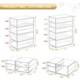 thumbnail image 2 of 16 Drawers Makeup Organizer with Dustproof Acrylic Drawers, 2 of 7