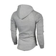 thumbnail image 3 of Vedolay Mens Zip Up Hoodie 2023 Soft and Comfy Basic Pullover Crewneck Sweatshirt White,L, 3 of 3