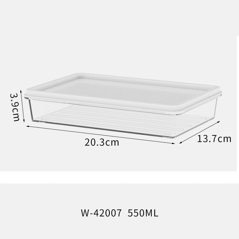 OUNONA Clear Meat Storage Container Bacon Saver Bacon Container Food