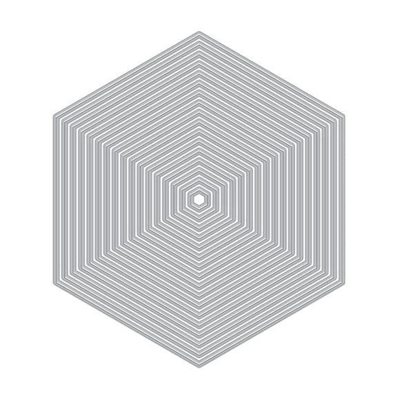 Troqueles de corte Hero Arts DI846 Hexagon Infinity, set de 17 piezas