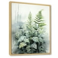 thumbnail image 2 of Designart "An Emerald Reverie with Minimal Ferns I" Floral & Botanical Floater Framed Canvas Art Print, 2 of 7