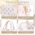 thumbnail image 4 of Large Hanging Toiletry Bag for Women Waterproof Travel Makeup Organizer with 4 Compartments Colorful Floral, 4 of 10