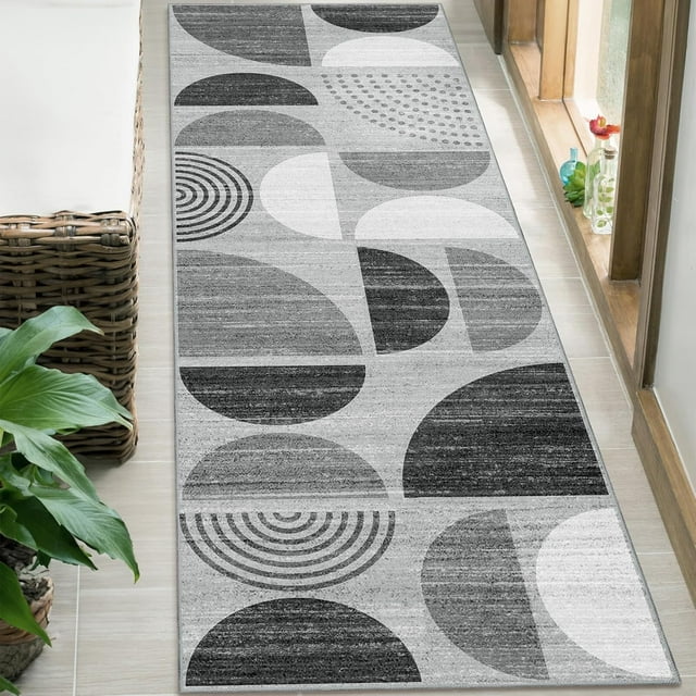 Boho Rug Washable x Area Rugs for Bedroom Entryway Living Room Bedside Small Throw Floor Carpet Non Slip Soft Indoor Modern Abstract Bohemian Orange
