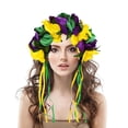 thumbnail image 2 of BQBQERT Party Headwear Mardi Gras Themed Colorful Soft Fabric Adjustable Headwear, 2 of 8