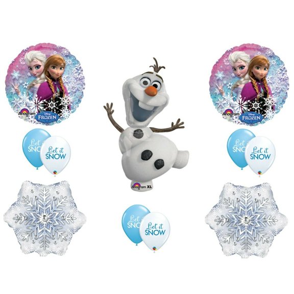 Olaf Let It Snow Frozen Happy Birthday Party Balloons Decoration Supplies Elsa