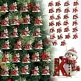thumbnail image 6 of Moocorvic Personalized Snowman 26 Initials Letter Ornaments, Acrylic Christmas Tree Decorations(L), 6 of 9