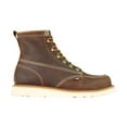 thumbnail image 2 of Thorogood Mens American Heritage Wedges 6in Moc Toe Crazyhorse Leather, Brown, 1, 2 of 3