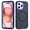 Darkblue+Royal Blue, variant on Designed for iPhone 17 Pro Max Case, 3-in-1 Ultra Slim Protective Cover with Silicone+EVA+PC, Durable Shockproof Lightweight Magnetic Full Body Protection for iPhone 17 Pro Max, Black