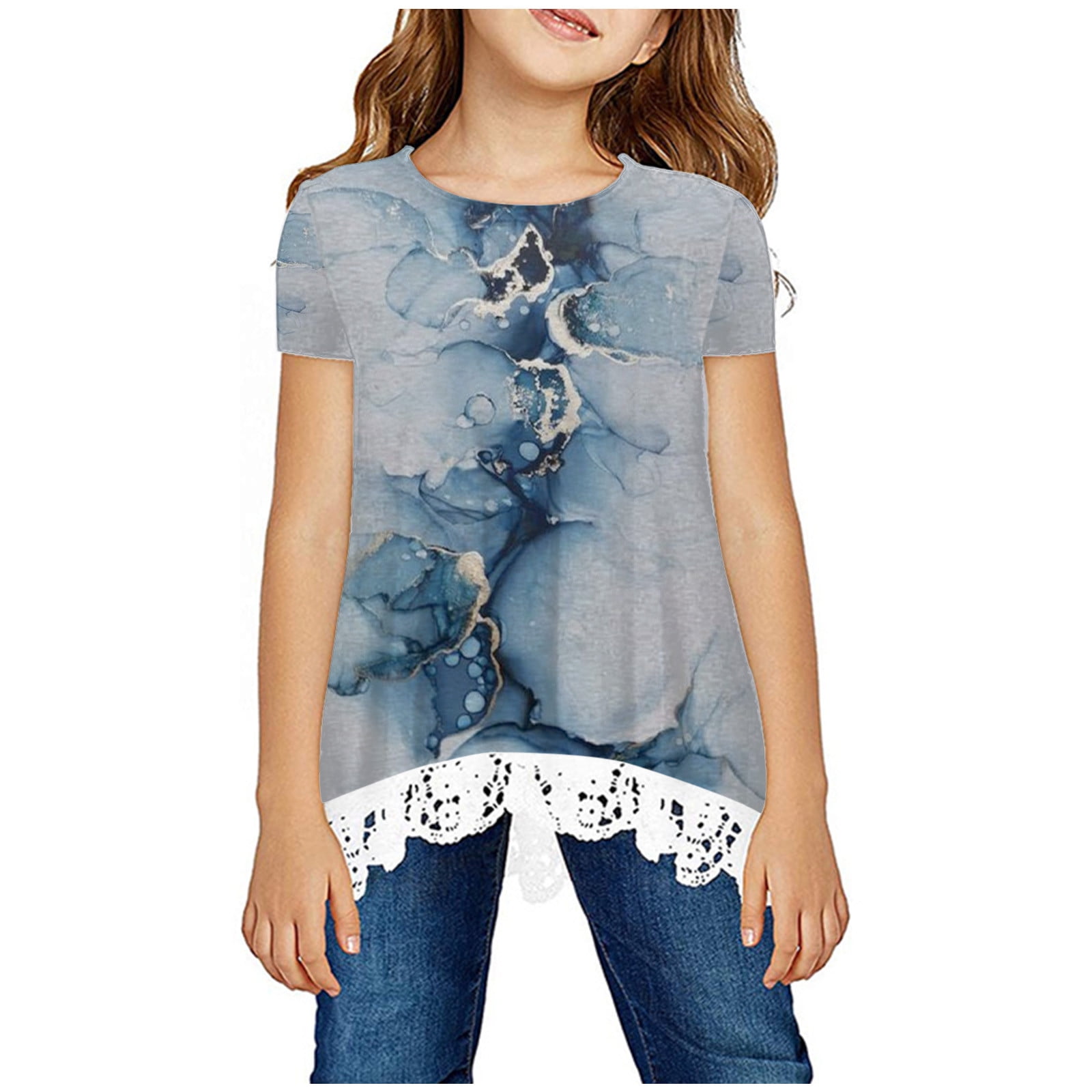 Girls lace shirt outlet
