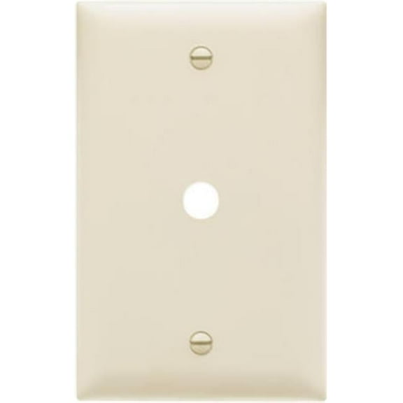 TP11LACC15 Telephone Hole Opening Wall Plate, 1 Gang, Light Almond