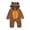Brown, variant on EnJoCho Toddler Casual Romper Clothes Baby Boys Girls Solid Color Long Sleeve Cotton Jumpsuit with Pocket Baby Kids Soft Sweatshirt Bodysuit Tops Fashion