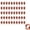 Red, variant on 50 Pack Mini Religious Figurines Bulk Set, Inspirational Faith-Based Small Figures for Christmas Easter Party Favors Egg Fillers Church Events