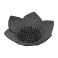 thumbnail image 3 of Unique Bargains 1 Pc Waterproof Soap Holder Flower Black Soap Holder for Bathroom 5.31"x5.12"x1.38", 3 of 6