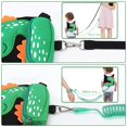 thumbnail image 4 of ZHAOCHENG (Negro) Arnés 3 en 1 para niños pequeños + muñequera antipérdida, lindo dinosaurio, arnés de seguridad para niños, pulsera para caminar, correa auxiliar para actividades al aire libre para n, 4 of 5