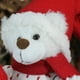 Northlight 13.5" Blanc et Rouge Fille Santa Ours en Chandail de Cerf Décoration de Noël Figure – image 4 sur 5