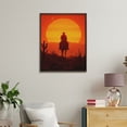 thumbnail image 4 of Paint By Numbers Kit for Adults Beginner - DIY Cowboy Sunset Desert Silhouette Scene Canvas Painting Kits for Adults, Frameless Paint By Number for Adults for Home Wall Decor 16x20 Inch, 4 of 7