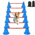 thumbnail image 1 of Dog Training Set – 12 Cones & 6 Adjustable Hurdles with Carry Bag, Professional Obstacle Course for Small/Large Dogs – Indoor & Outdoor Use, 1 of 6