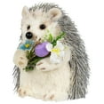 thumbnail image 5 of Northlight Hedgehog Floral Easter Figurine - 5" - Cream and Gray, 5 of 6