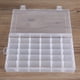 thumbnail image 2 of Contenedor Organizador de plástico Transparente, Divisor Ajustable de 36 Rejillas Caja de Almacenamiento extraíble para clasificar Pendientes Anillos Cuentas Joyería Ecomeon no, 2 of 6