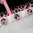 thumbnail image 4 of Erosebridal Initial Alphabet T Curtains Pack of 2 (42x84 Each),Wild Cheetah Print Kids Pink Bowknot Curtains Blackout For Leopard Lovers, 4 of 7