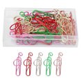 thumbnail image 1 of 25pcs/box 5 Couleurs Musique Notes en Forme de Trombone Mémo Clips Fournitures de Bureau de l'École, 1 of 8
