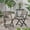 Gray, variant on Noble House Hillside Outdoor Acacia Wood Bistro Chair in Dark Gray (Set of 2)