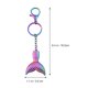 thumbnail image 3 of 1pc belleza de pescado cola llave anillo de metal anillo de llave creativa adorno colgante, 3 of 5