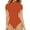Red2, variant on YOTMKGDO Jumpsuits for Women Tights for Women Women Casual Soild Color Tight High Neck Short Sleeve Bodysuit, Sizes S-XL
