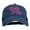 Navy, variant on Girl's Nite Embroidered Pigment Dyed Brass Buckle Cap - Stone OSFM