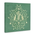 thumbnail image 4 of Stupell Industries Turquoise Botanical Rabbits Plants & Flowers Painting Wrapped Canvas Art Print Wall Art, 17 x 17, 4 of 8