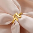 thumbnail image 4 of Pi Symbol Open Ring for Women Men Unique Stainless Steel π 3.14 Statement Adjustable Band Mathematical Sign Irrational Number Middle Finger Rings Fashion Jewelry for Math Lovers Teacher Gifts, 4 of 11