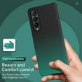 thumbnail image 6 of Feishe for Samsung Galaxy Z Fold 4 Case, Shockproof Luxury Gradient Color with Tempered Glass Screen Protector Matte Folding Flip Cover for Samsung Galaxy Z Fold 4 5G, Deep Green, 6 of 7