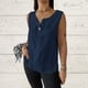 thumbnail image 2 of Vestidos Casuales Para Mujer, Blusas De Mujer De Moda Moda de verano para mujer, cuello en V, ocio, manga tres cuartos, color liso, 2 of 6