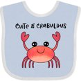 thumbnail image 3 of Inktastic Cute and Crabulous Funny Crab Boys or Girls Baby Bib, 3 of 4