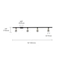thumbnail image 3 of Globe Electric Industrial 56" 4-Light Matte Black Adjustable Track Ligh Kit, 3 of 10