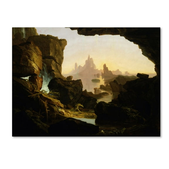 Thomas Cole 'The Subsiding Of The Waters Of The Deluge' Canvas Art