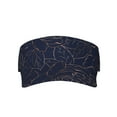 thumbnail image 3 of Balery Copper-Gold Gloss Outline Navy Dark Blue Sport Wear Athletic Visor Sun Sports Visor Hat Visor Adjustable Cap for Women and Men (One Size), 3 of 8
