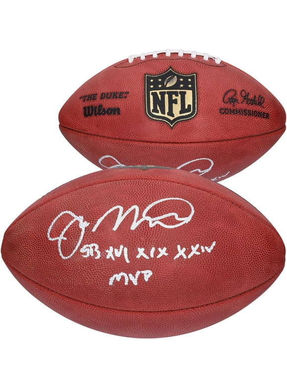Joe Montana San Francisco 49ers Autographed Duke Pro Football with "SB XVI, XIX, XXIV MVP" Inscription - Fanatics Authentic Certified