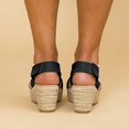 thumbnail image 4 of Women Mid Wedge Espadrilles Sandals Summer Platform Ankle Strap Shoes Size, 4 of 5