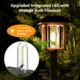 thumbnail image 4 of Solar Pathway Lights Outdoor, 25 LM LED Garden Lights with Seed Glass, 2-Tone/Colour, Waterproof Solar Powered Decorative Lighting for Yard Landscape Driveway Walkway (Warm White), 4 of 8