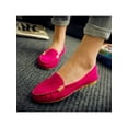 thumbnail image 6 of SIMANLAN Womens Loafers Slip On Boat Shoe Flat Flats Women Lightweight Casual Shoes Ladies Hand-Stitching Moccasin Rose Red 10, 6 of 9
