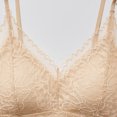 thumbnail image 7 of IFNWSV Seamless Bras for Women Solid Color Lace Fixed Cups Adjustable Straps Push Up Breathable Back Smoothing Bra Khaki 40BC, 7 of 7
