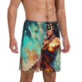 thumbnail image 2 of Wonder Woman Pajama Shorts for Men, Summer Graphic Lounge Pajama Bottoms Soft Sleep Pjs Pants with Drawstring & Pockets, 2 of 8