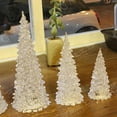 thumbnail image 5 of Christmas Decorations 3pc Christmas Tree Night Light Colored Led Lights Acrylic Christmas Tree Lamp Mini Christmas Tree with Lights for Xmas Table Top Holiday Decoration for Party Props, 5 of 9