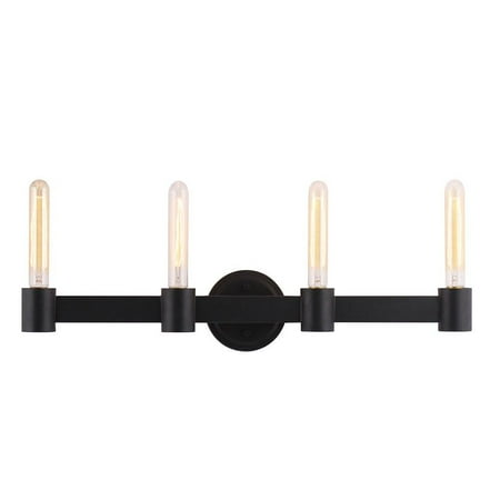 

204556A-Eglo Lighting-Broyles - 4 Light Bath Bar - Matte Black